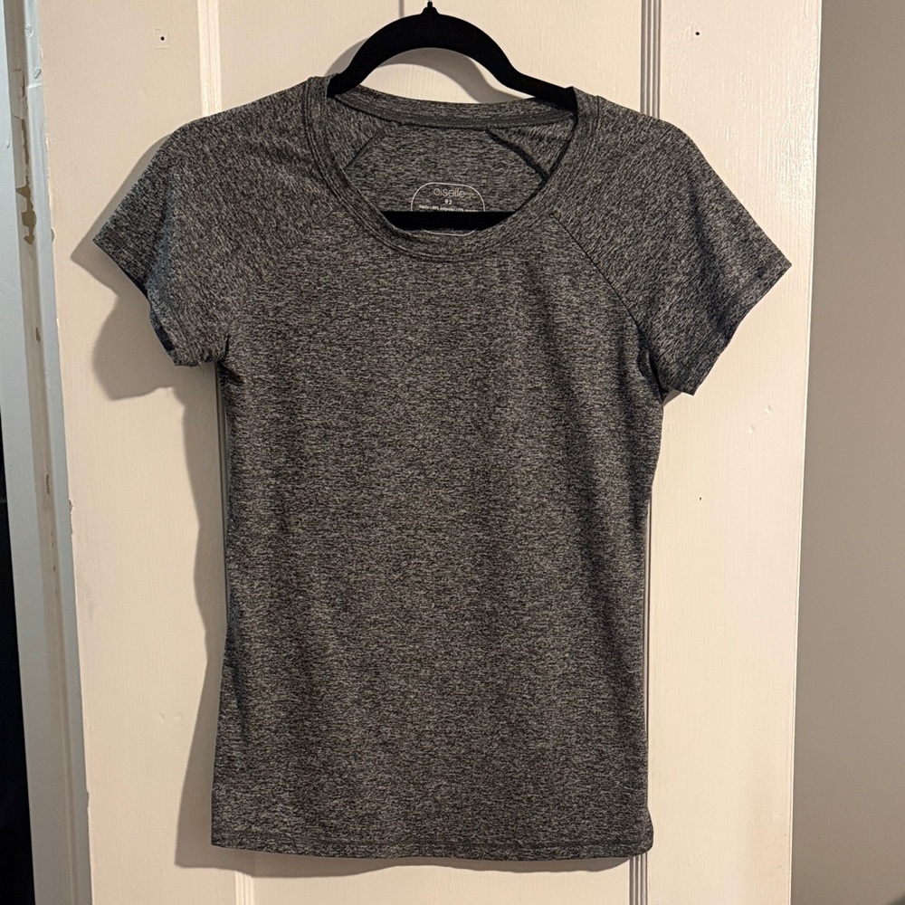 Oiselle Lux fabric Charcoal Short Sleeve Tee